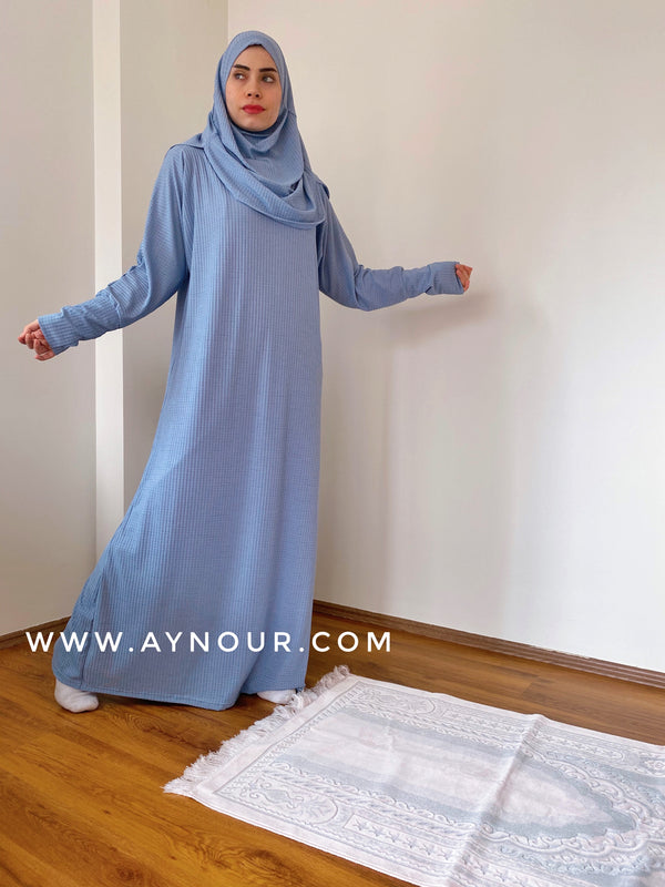 Prayer 1Piece Headscarf and long jilbab Luxurious Non Iron