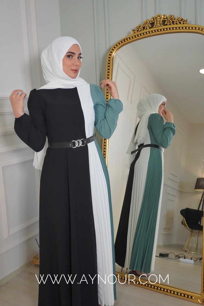 Mint three shades Modest Dress Eid collection 2022