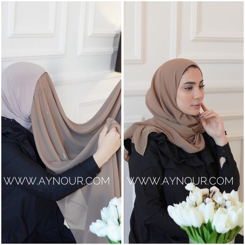 Instant Hijab 2022 with hot colors Full Neck Cover - Aynour.com