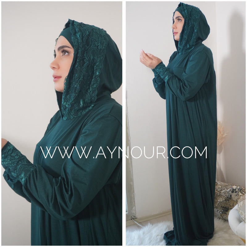 Jannah Prayer dress warm colors cotton - Aynour.com