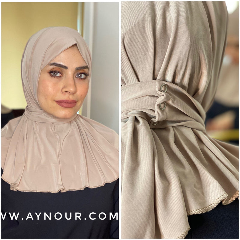 Neutral Color Best Instant Hijab - Aynour.com