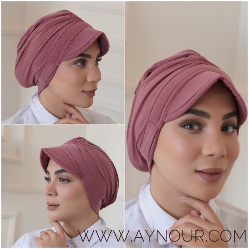 Sport turban black instant Hijab - Aynour.com