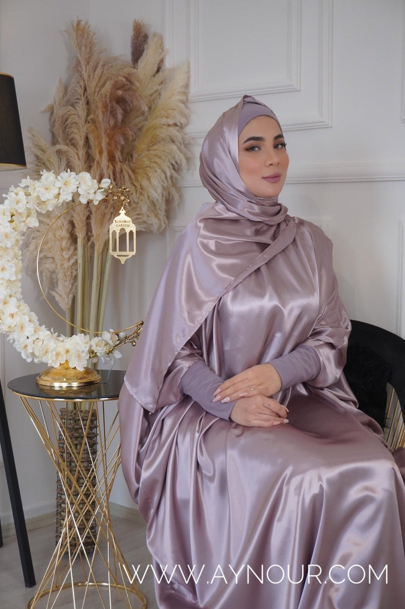 TAWBA luxurious silk Prayer dress - Aynour.com